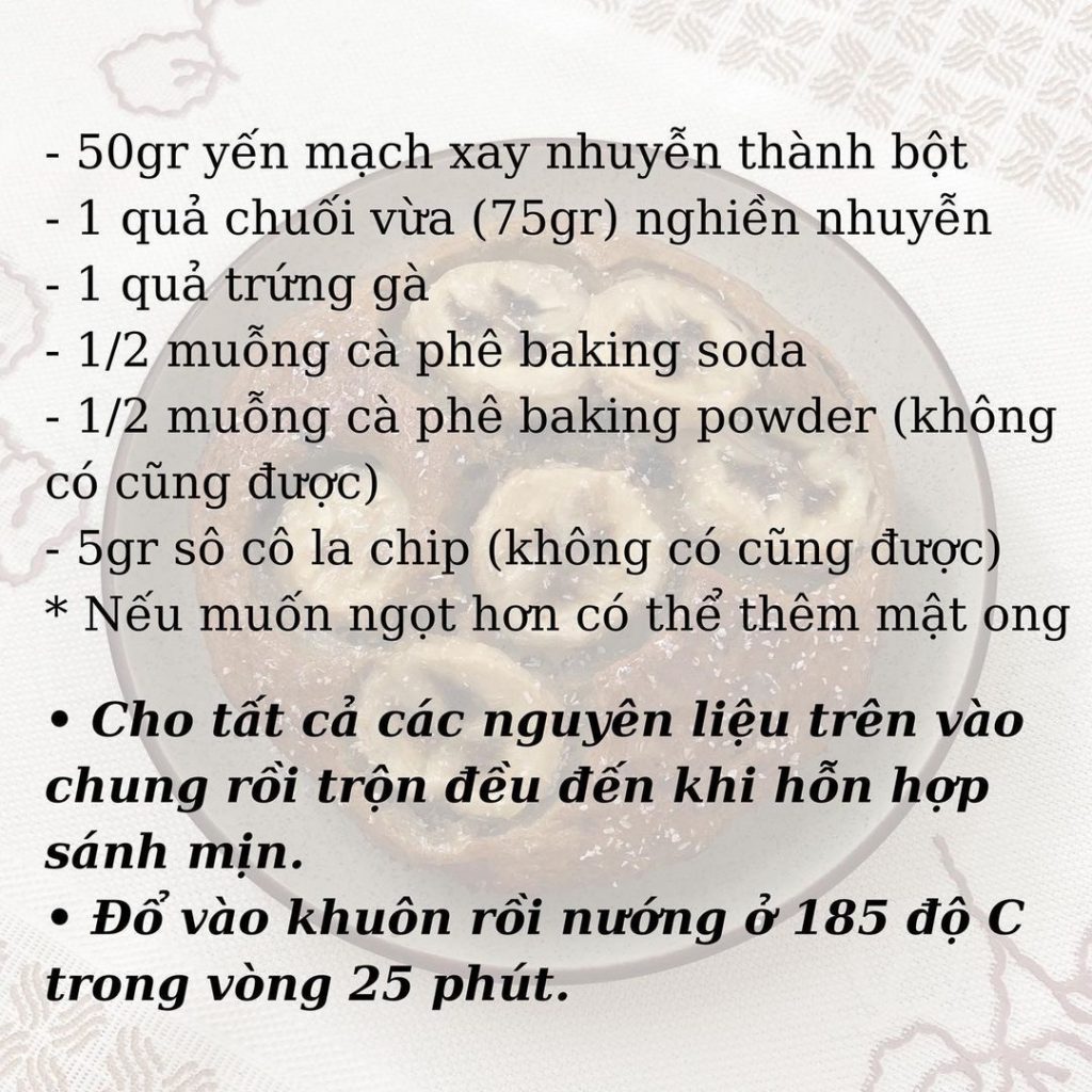 cong thuc banh chuoi yen mach diet.maytrongbep